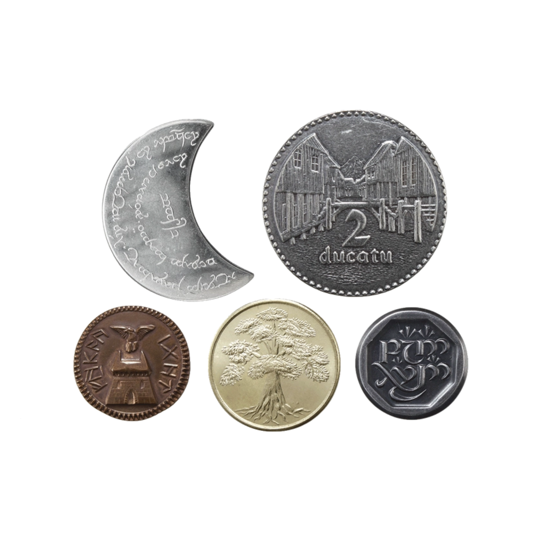 The Lord of the Rings Set #2 - Middle-Earth Set of Five Coins