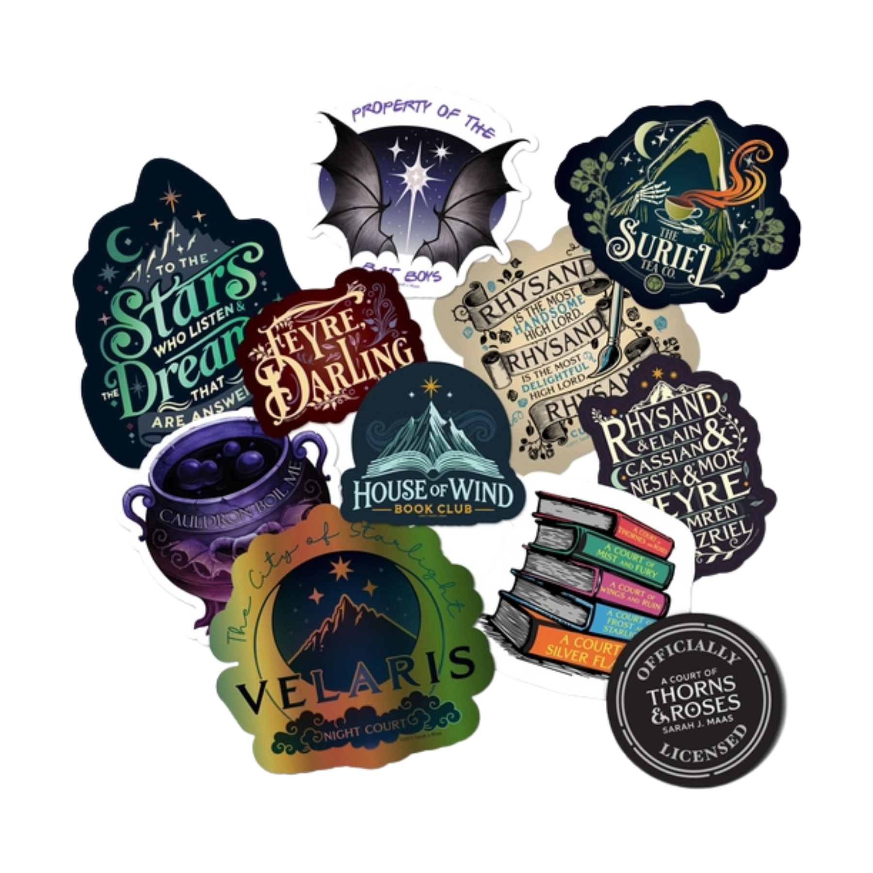 A Court of Thorns and Roses Decals S/10