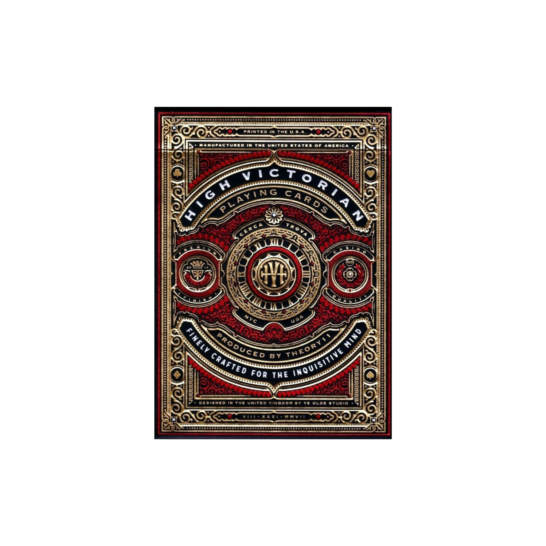 High Victorian Playing Cards - Red