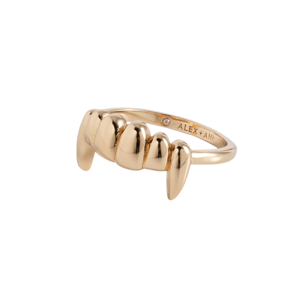 Vampire Fangs Gold Ring - Alex + Ani