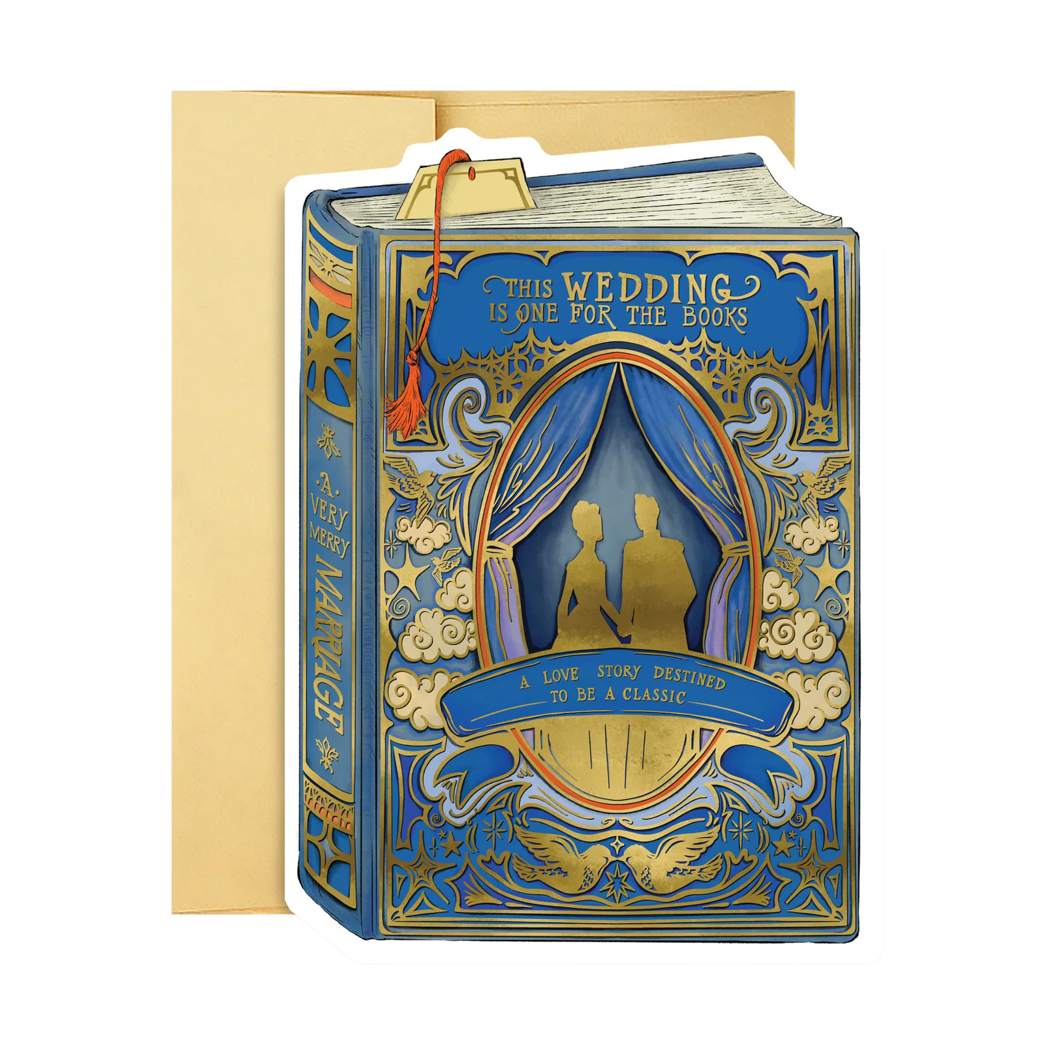 Book Cover Wedding Card