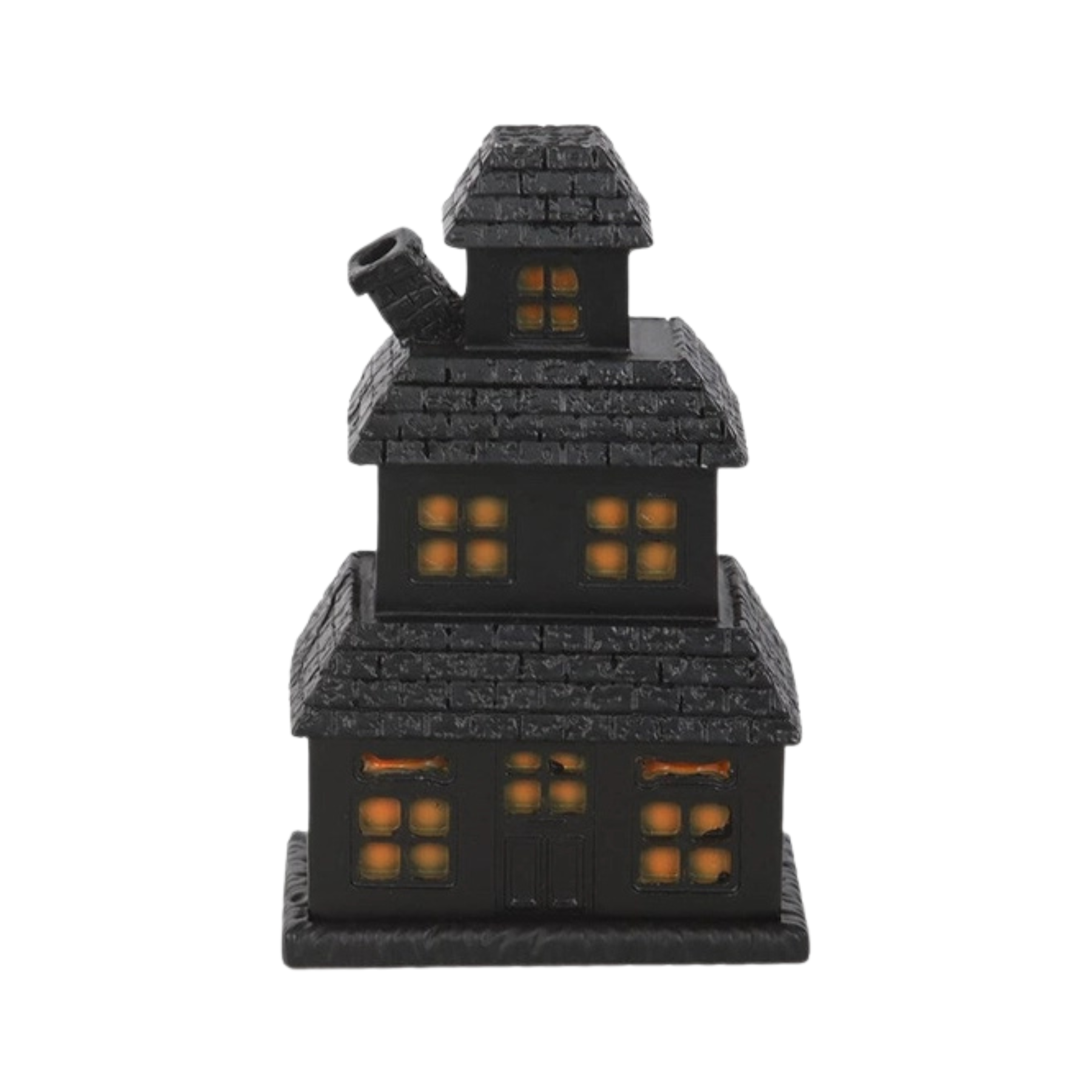 Black Gothic House Incense Cone Burner