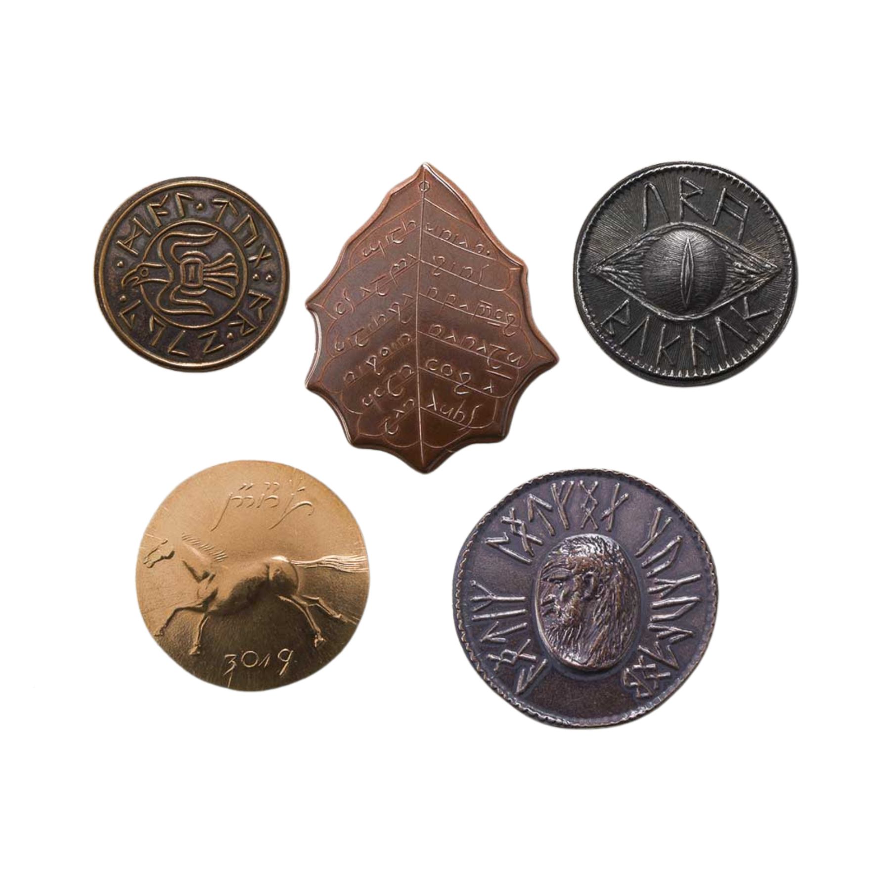 The Lord of the Rings Set #1 - Middle-Earth Set of Five Coins