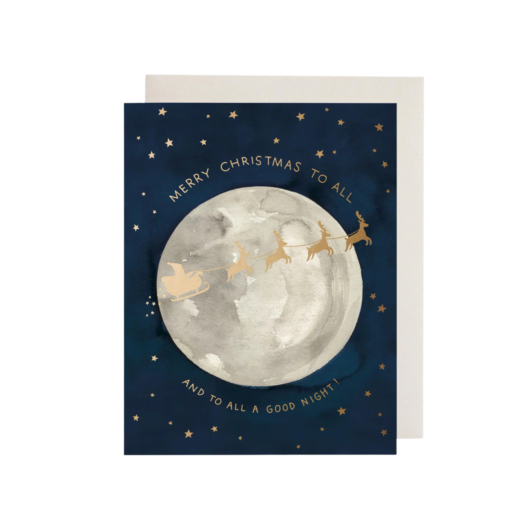 Santa Moon Holiday Card