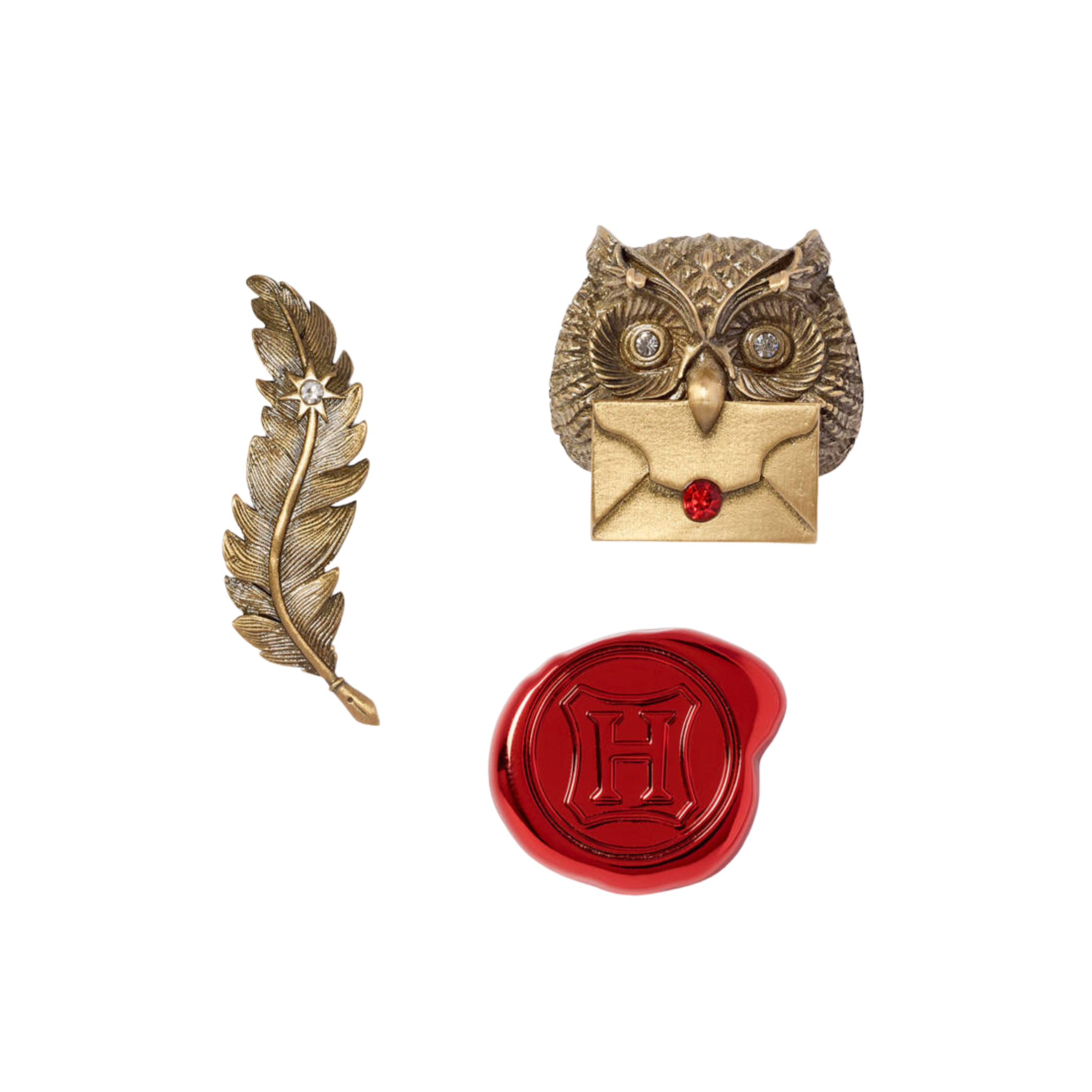 Hogwarts Acceptance Letter Pin Badge Set