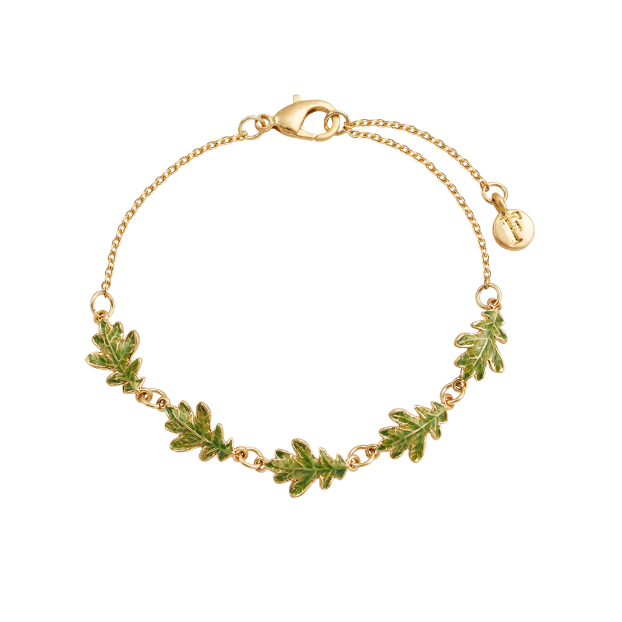 Oak Leaf Gold Bracelet - Fable England