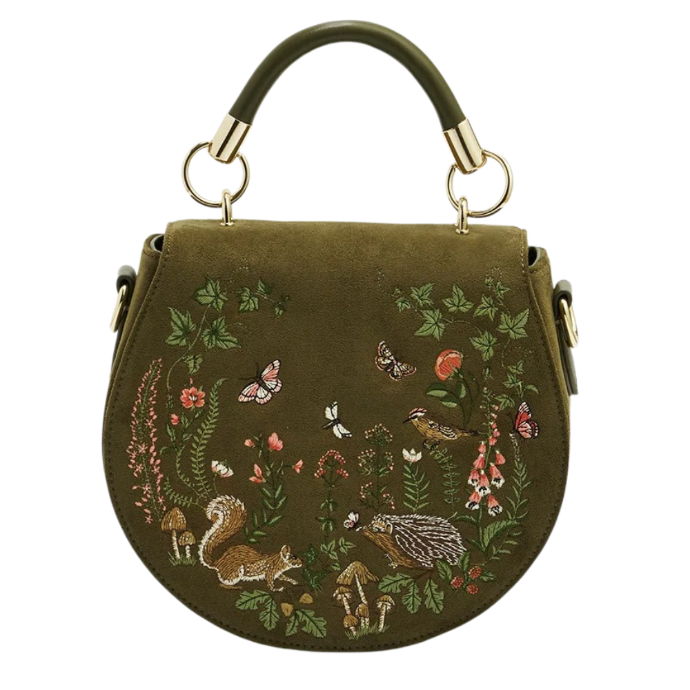 Charlotte Meadow Scene Saddle Bag - Fable England