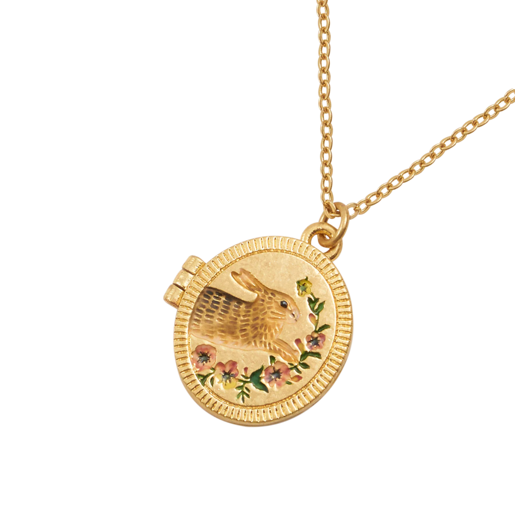 Running Bunny Locket Necklace - Fable England