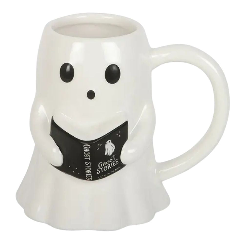 Reading Ghost Stories Ceramic Mug
