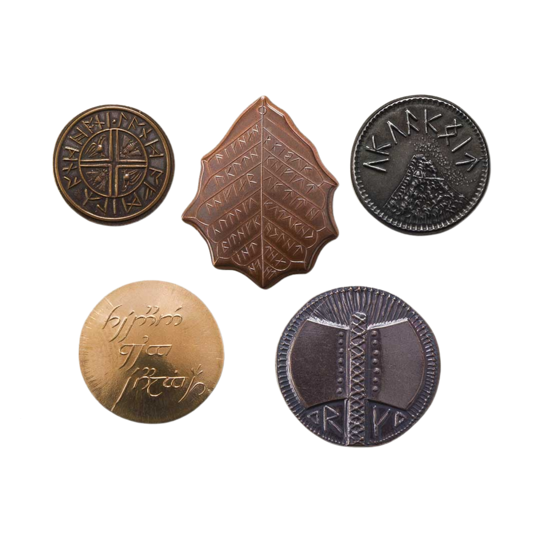 The Lord of the Rings Set #1 - Middle-Earth Set of Five Coins