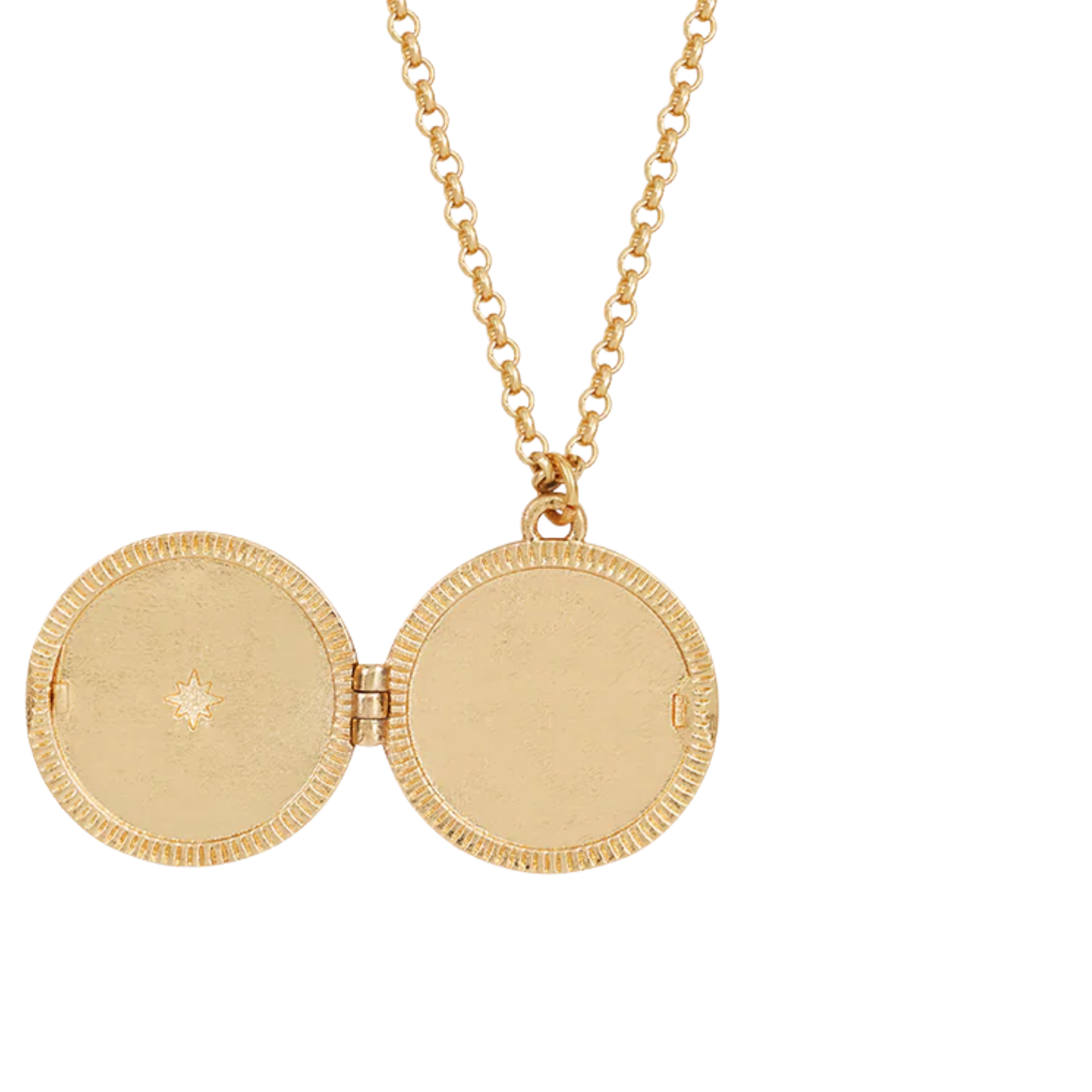 Nightshade Moon Round Locket Necklace - Fable England
