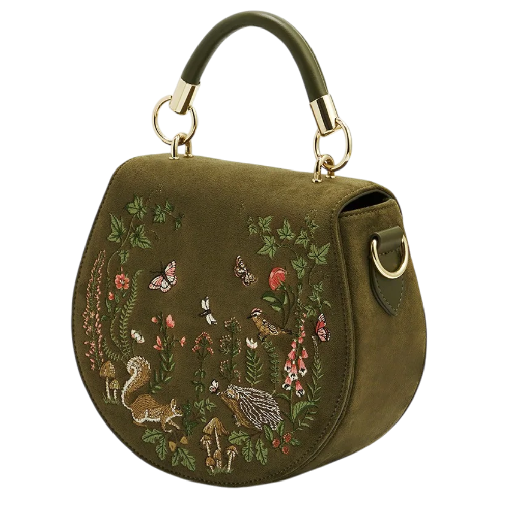Charlotte Meadow Scene Saddle Bag - Fable England