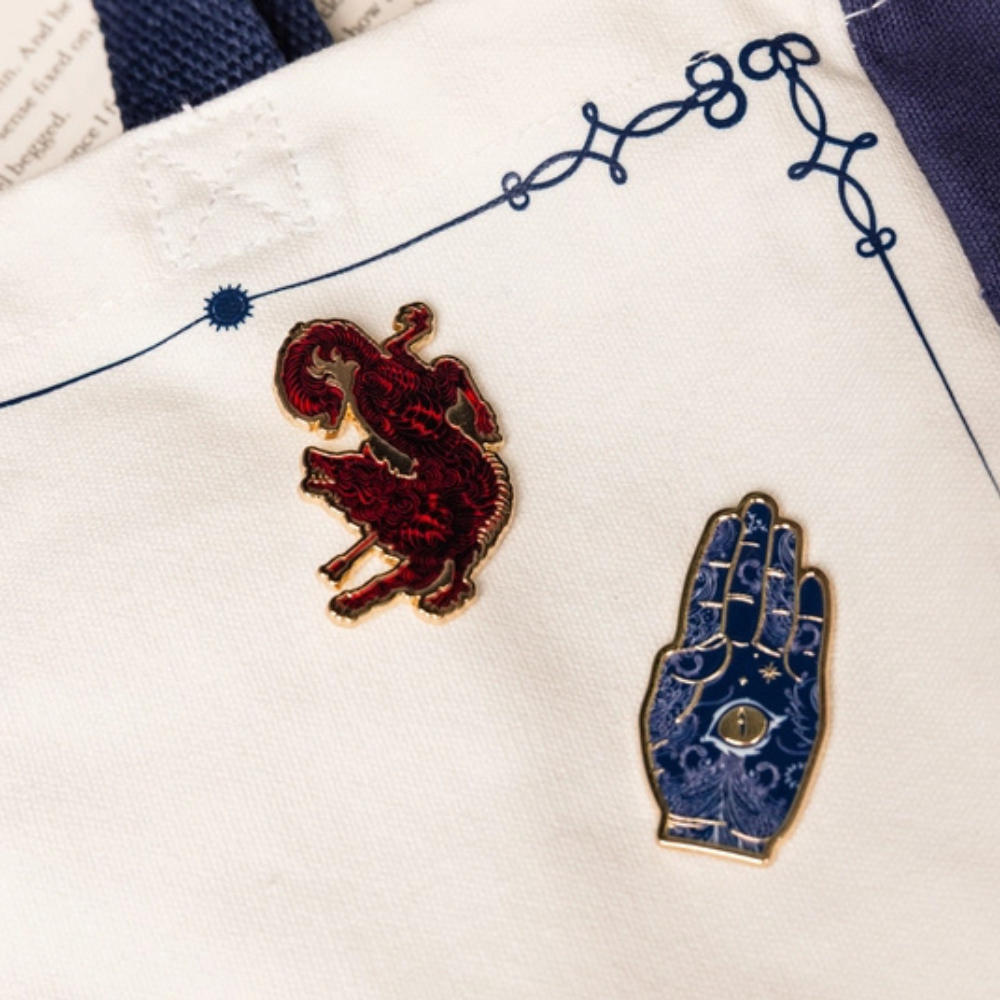 A Court of Thorns and Roses Wolf Enamel Pin