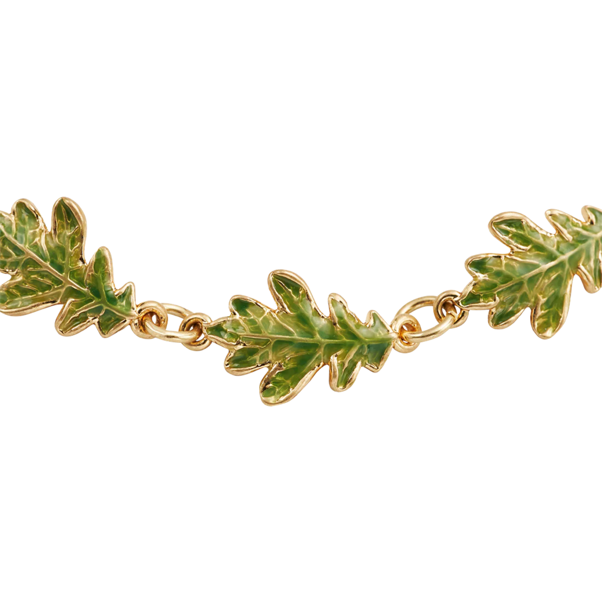 Oak Leaf Gold Bracelet - Fable England