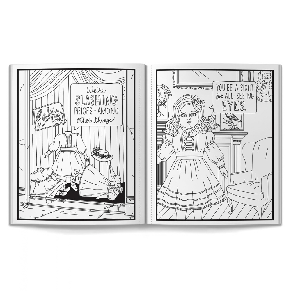 Haunted Dolls Colouring Book