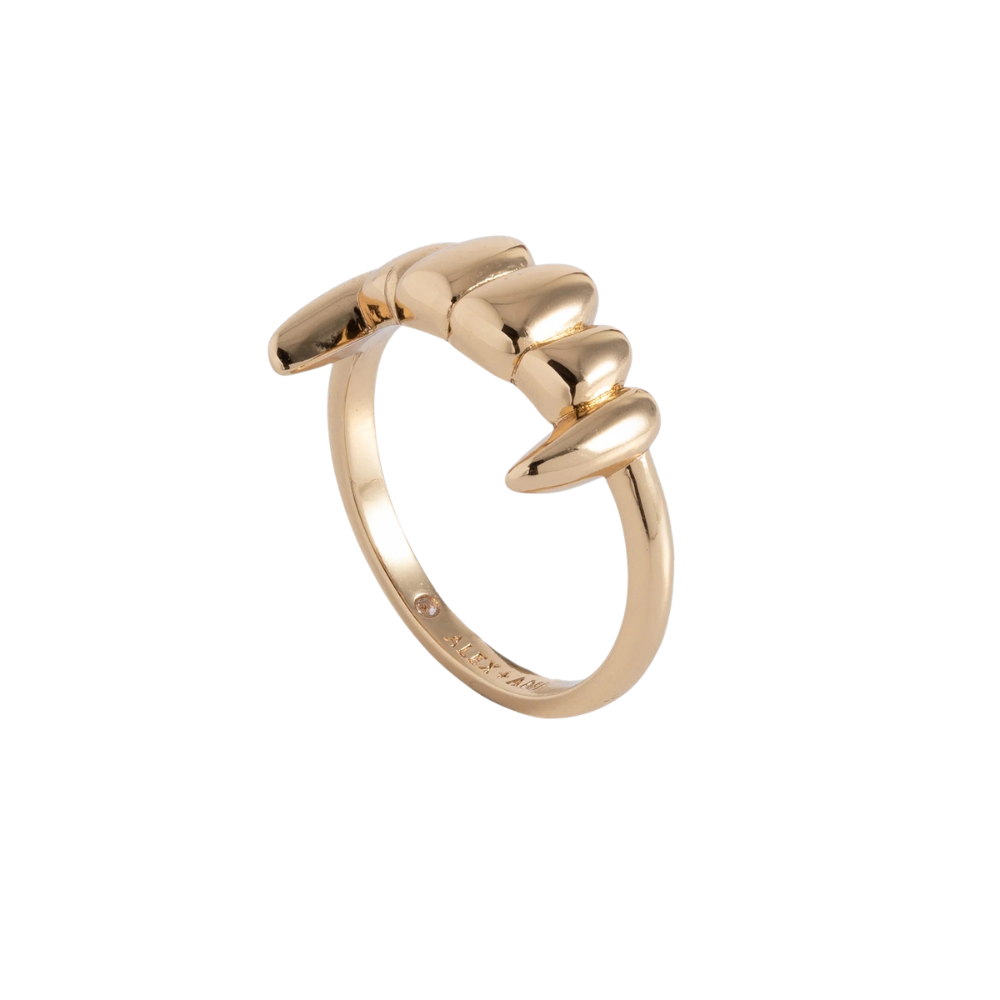 Vampire Fangs Gold Ring - Alex + Ani