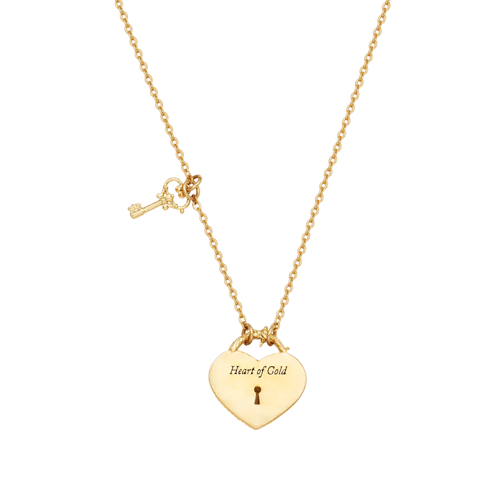 Eve Heart Lock & Key Necklace - Fable England