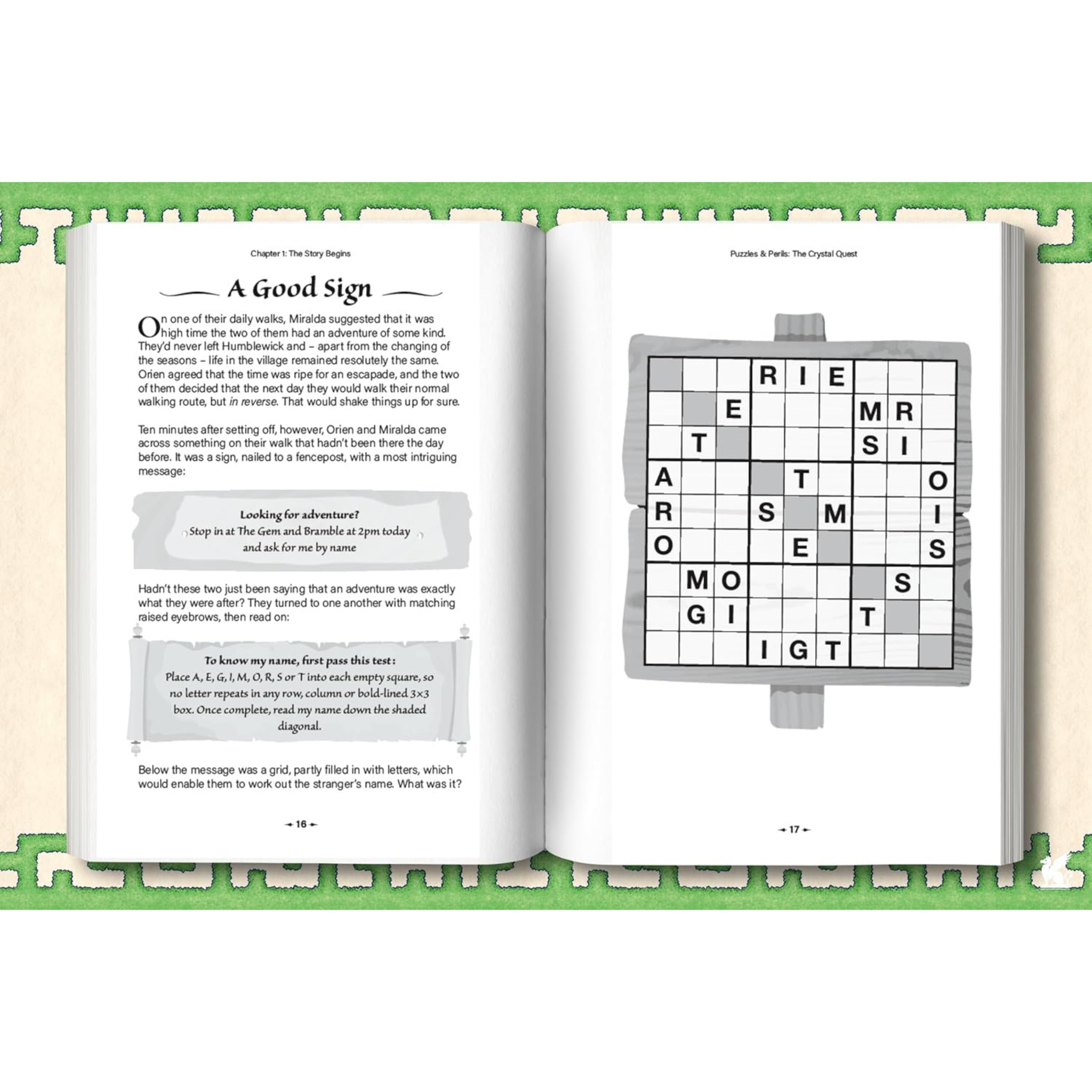 Puzzles & Perils: The Crystal Quest: A Novel in 100 Fantastical Puzzles