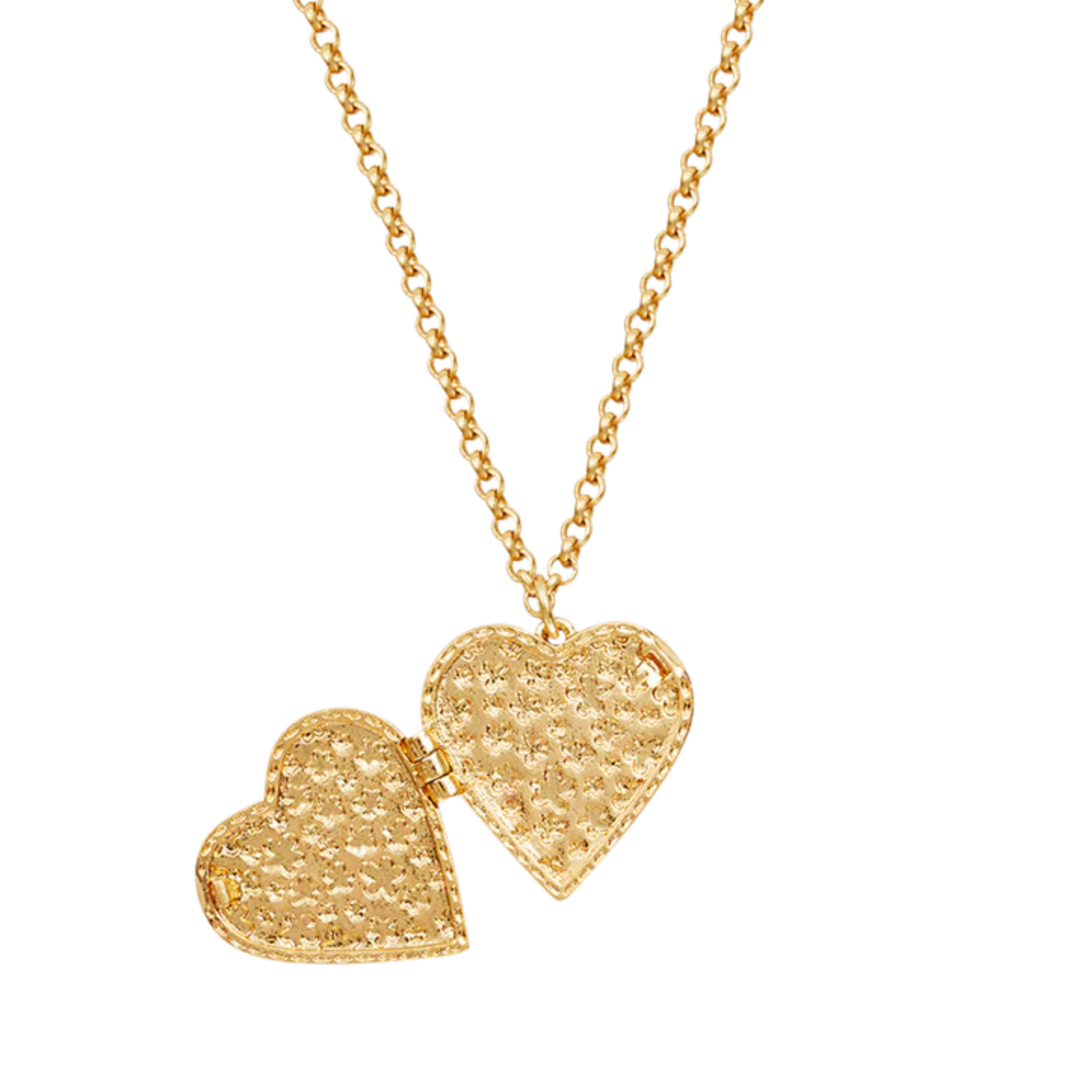 Forget Me Not Heart Locket Necklace - Fable England