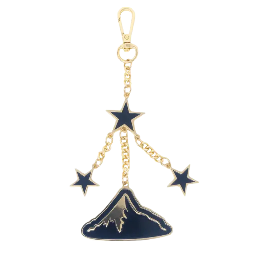 Mountains and Stars Enamel Bag Charm