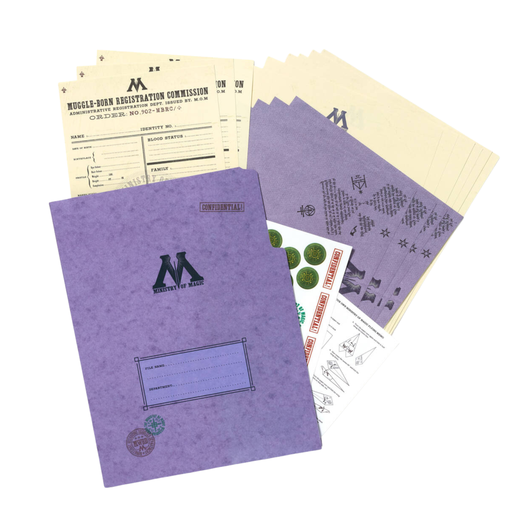 Ministry of Magic Department Paperwork Stationery Set