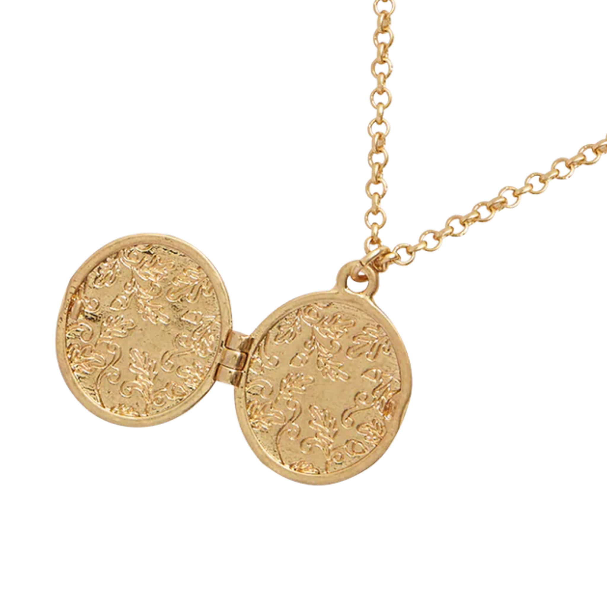 Fox & Acorn Oval Locket Necklace - Fable England