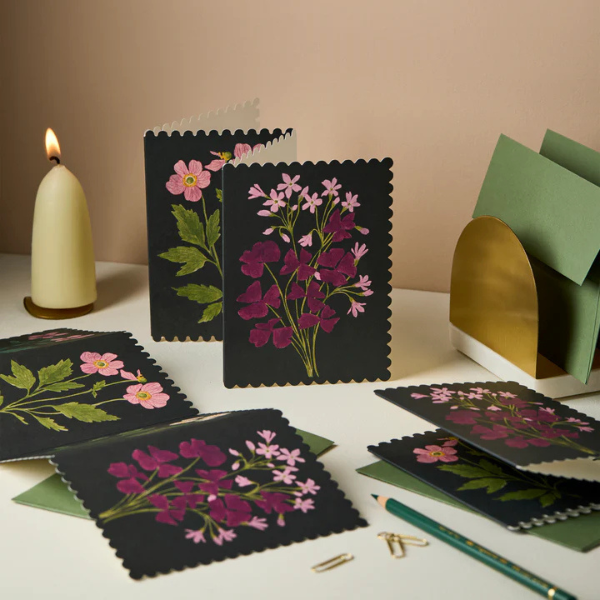 Botanical Concertina Card