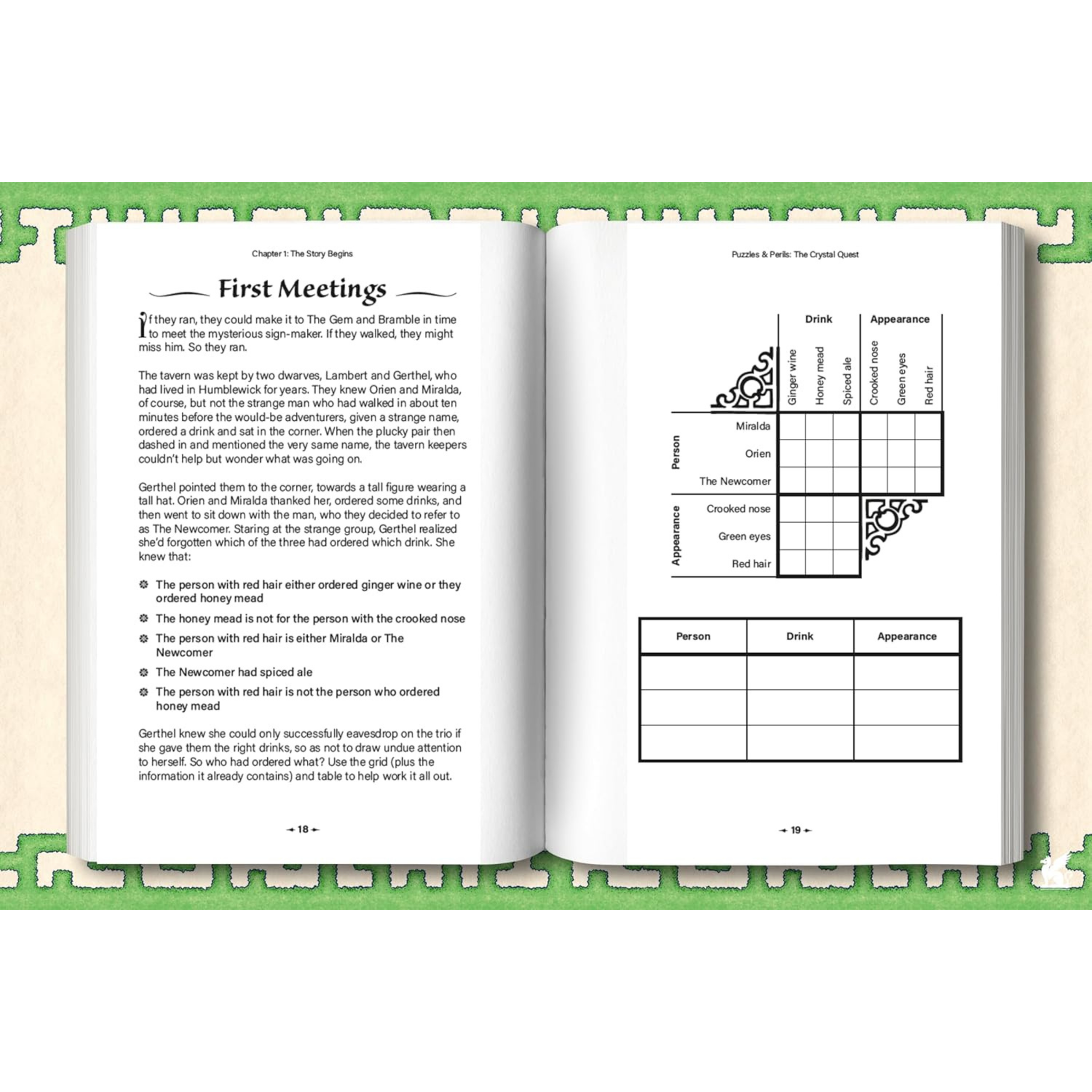 Puzzles & Perils: The Crystal Quest: A Novel in 100 Fantastical Puzzles