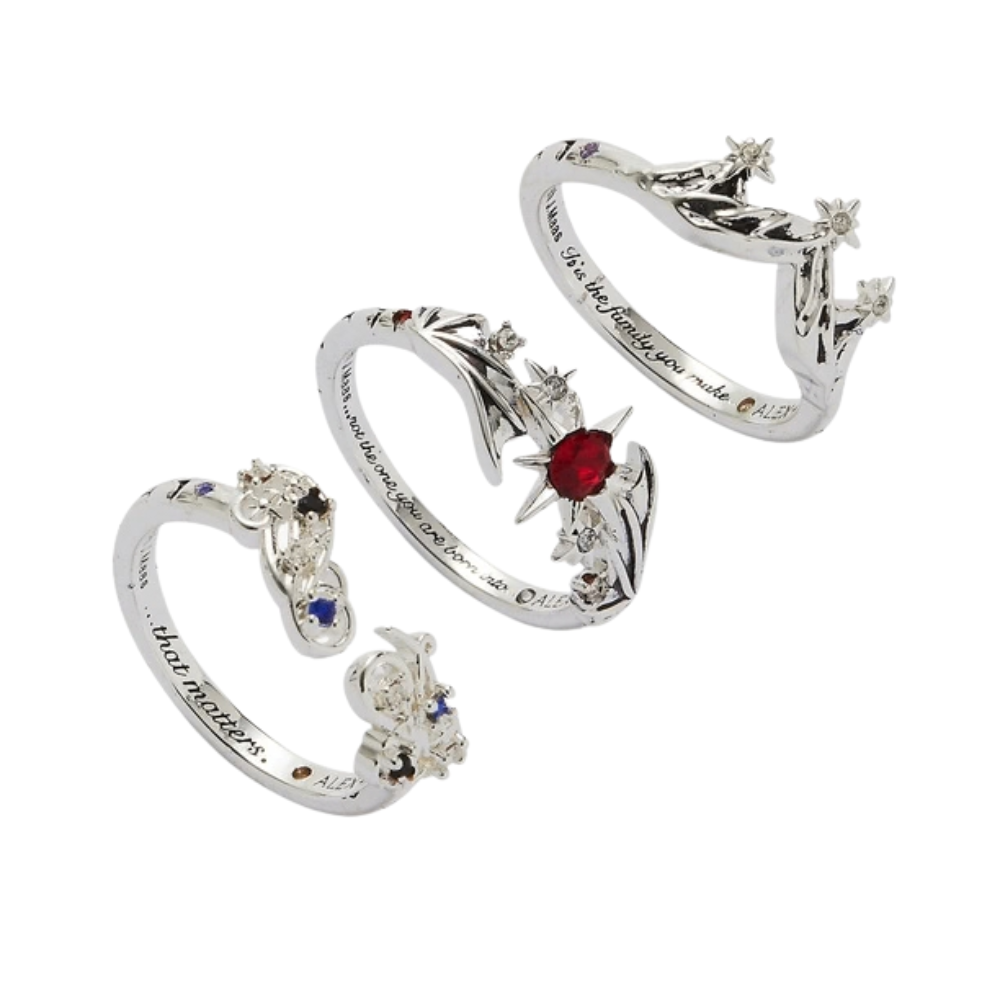 A Court of Thorns and Roses Bat Boys Ring (Set of 3)