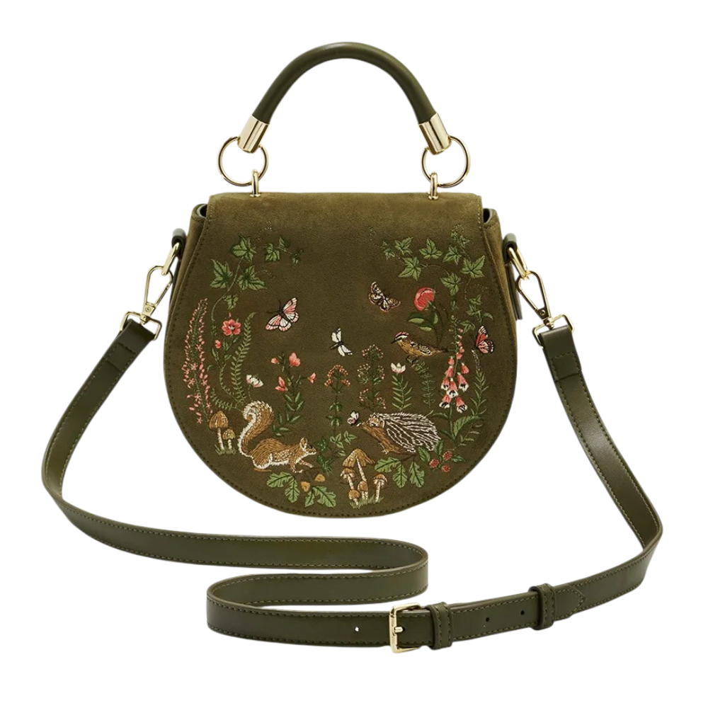 Charlotte Meadow Scene Saddle Bag - Fable England