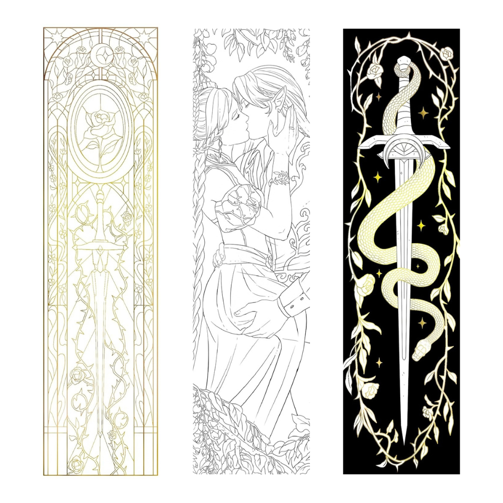 Fae Lovers Colouring Bookmarks