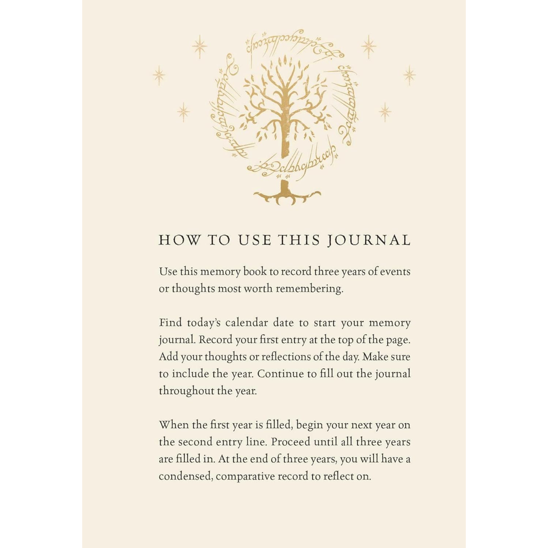 Lord of the Rings Memory Journal