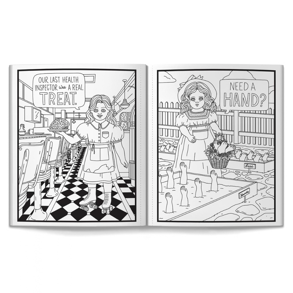 Haunted Dolls Colouring Book