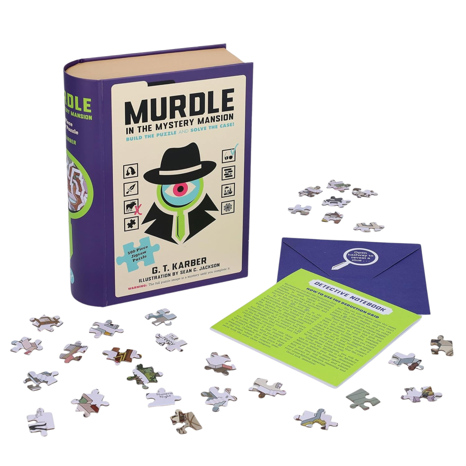 Murdle in the Mystery Mansion 500-Piece Jigsaw Puzzle