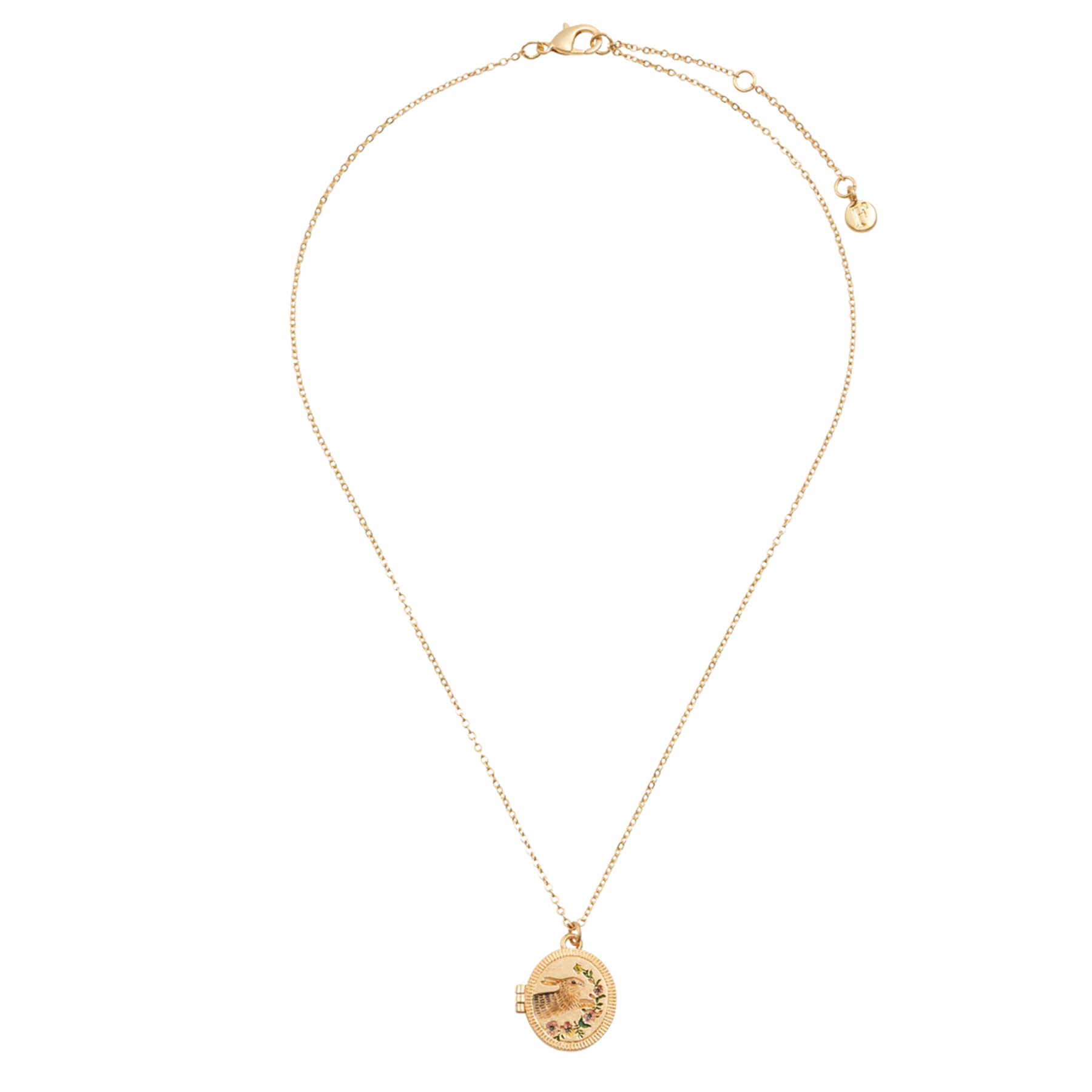 Running Bunny Locket Necklace - Fable England