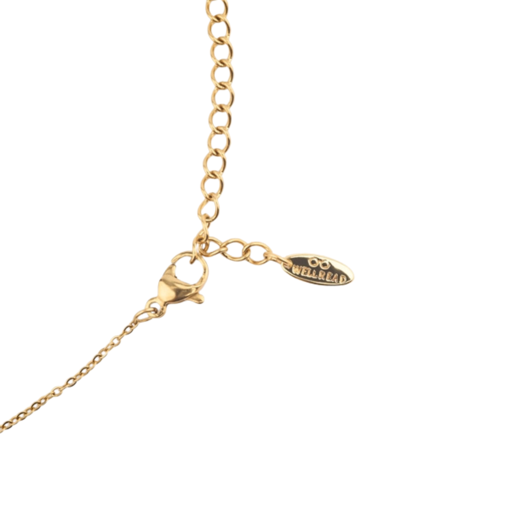 Alice in Wonderland Gold Bookish Necklace