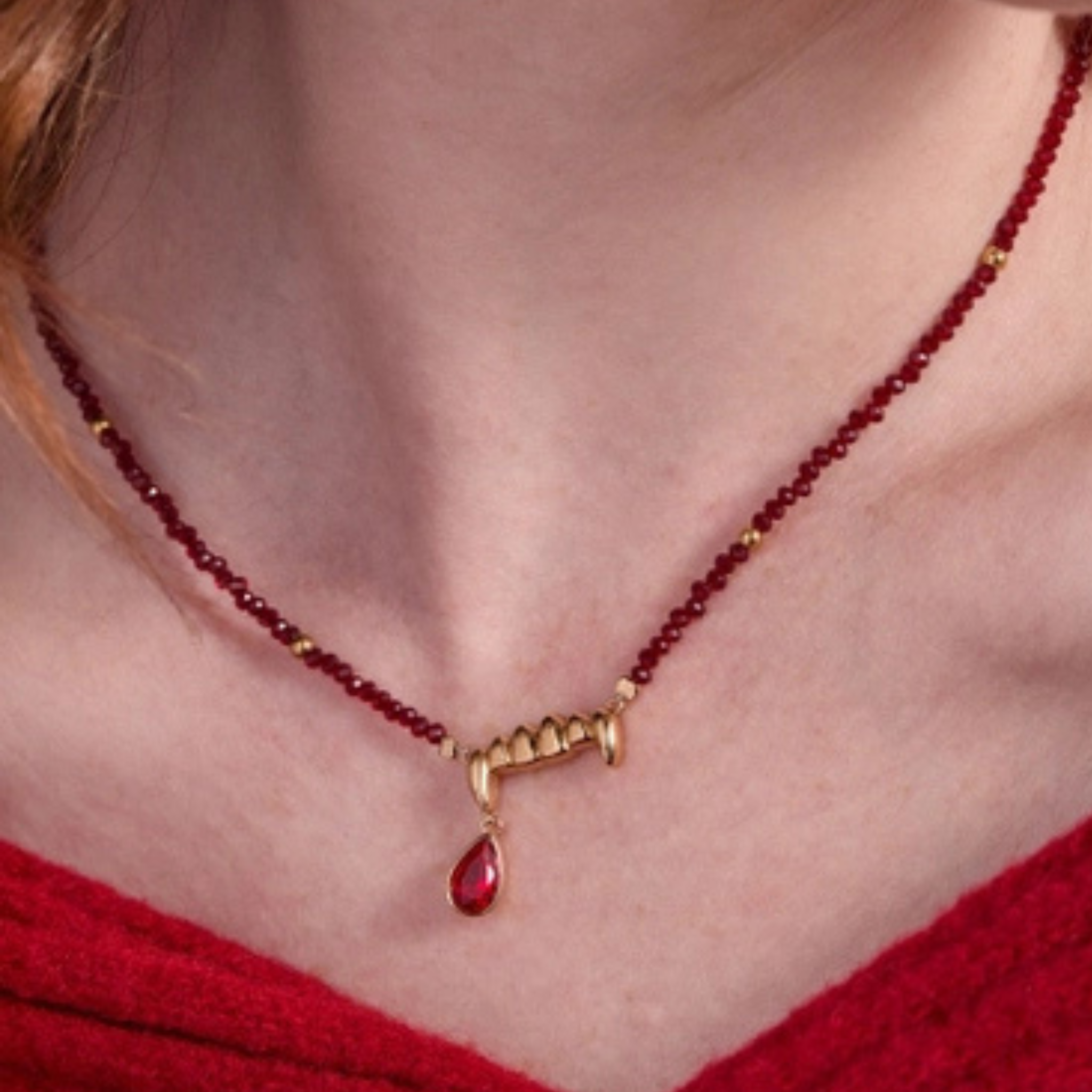Vampire Fangs Necklace