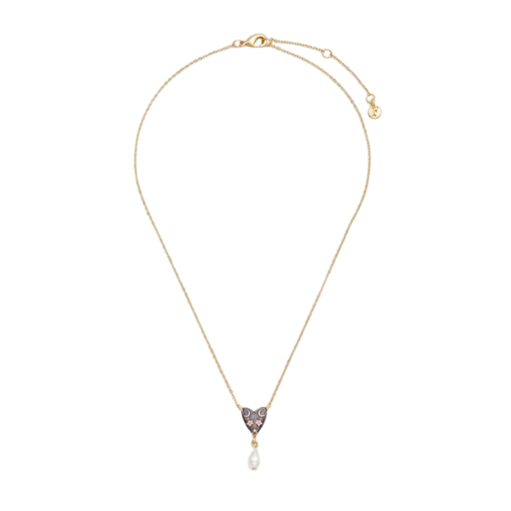 Jasmine Moon Butterfly Pearl Necklace - Fable England
