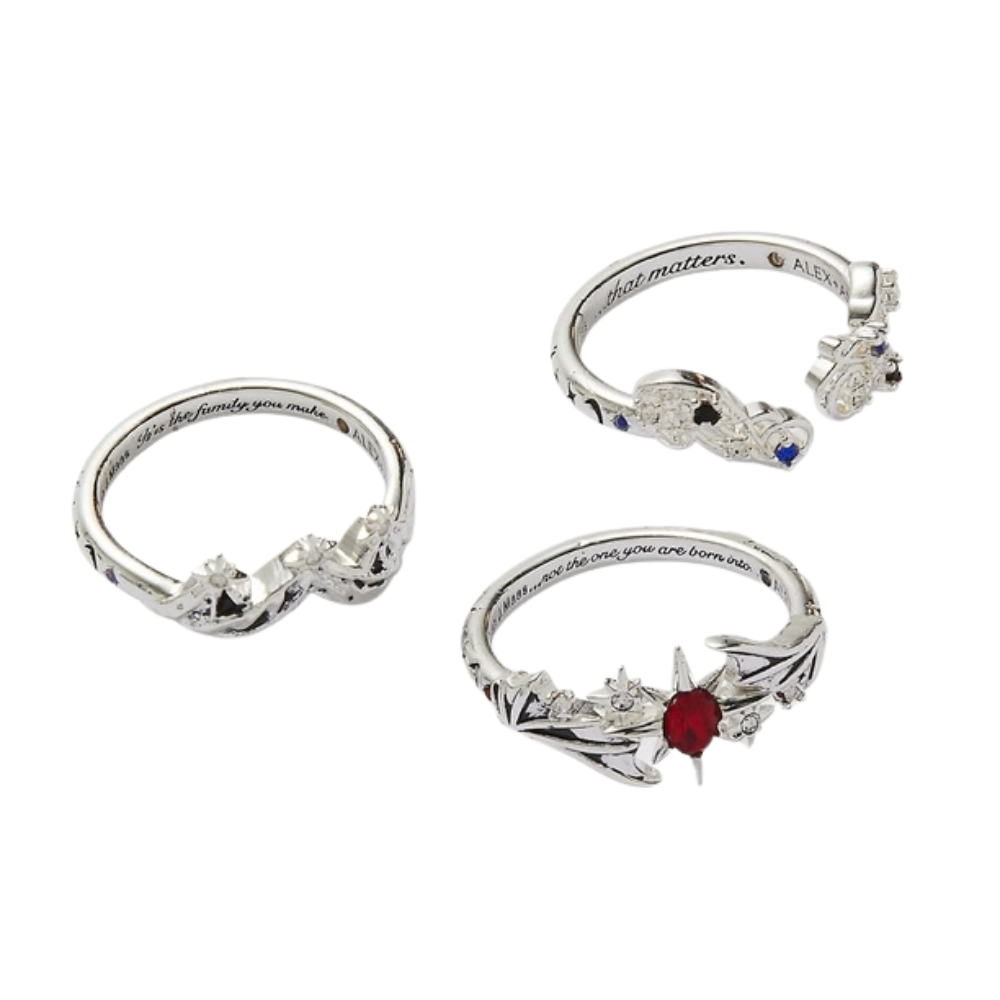 A Court of Thorns and Roses Bat Boys Ring (Set of 3)