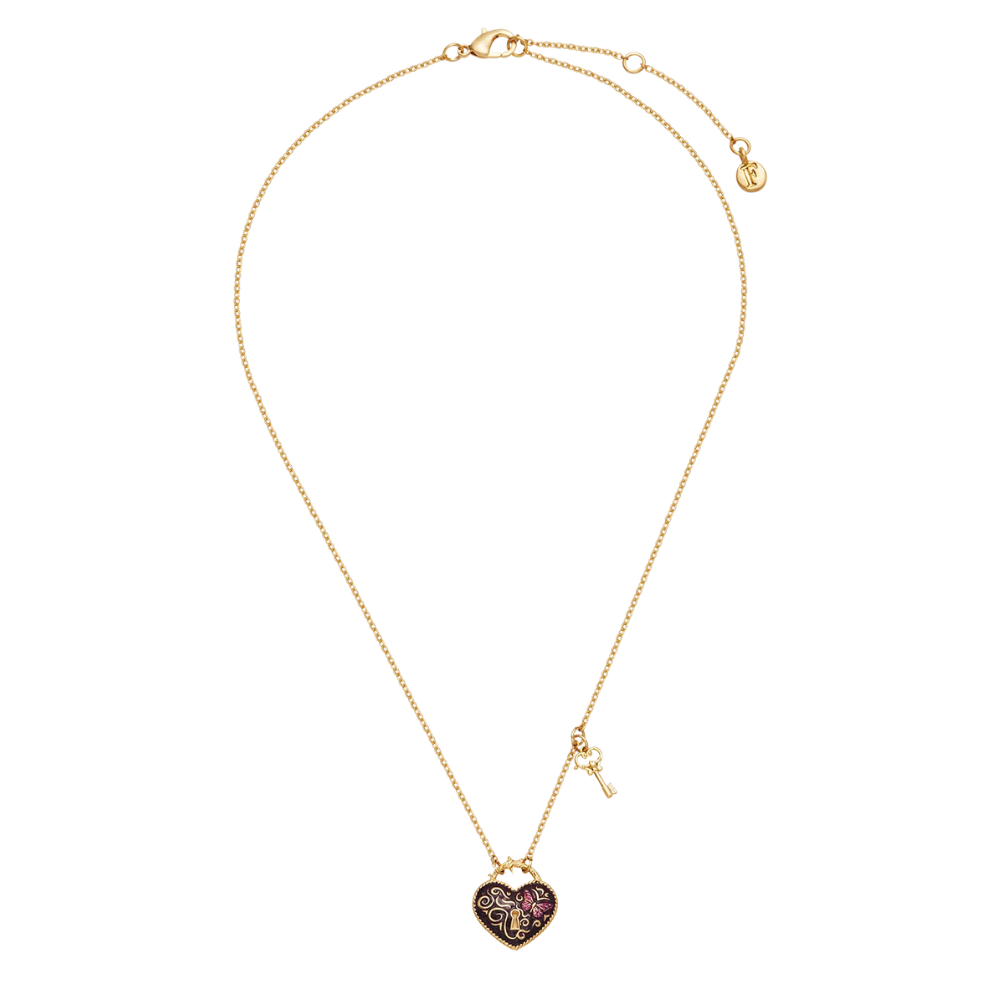 Eve Heart Lock & Key Necklace - Fable England