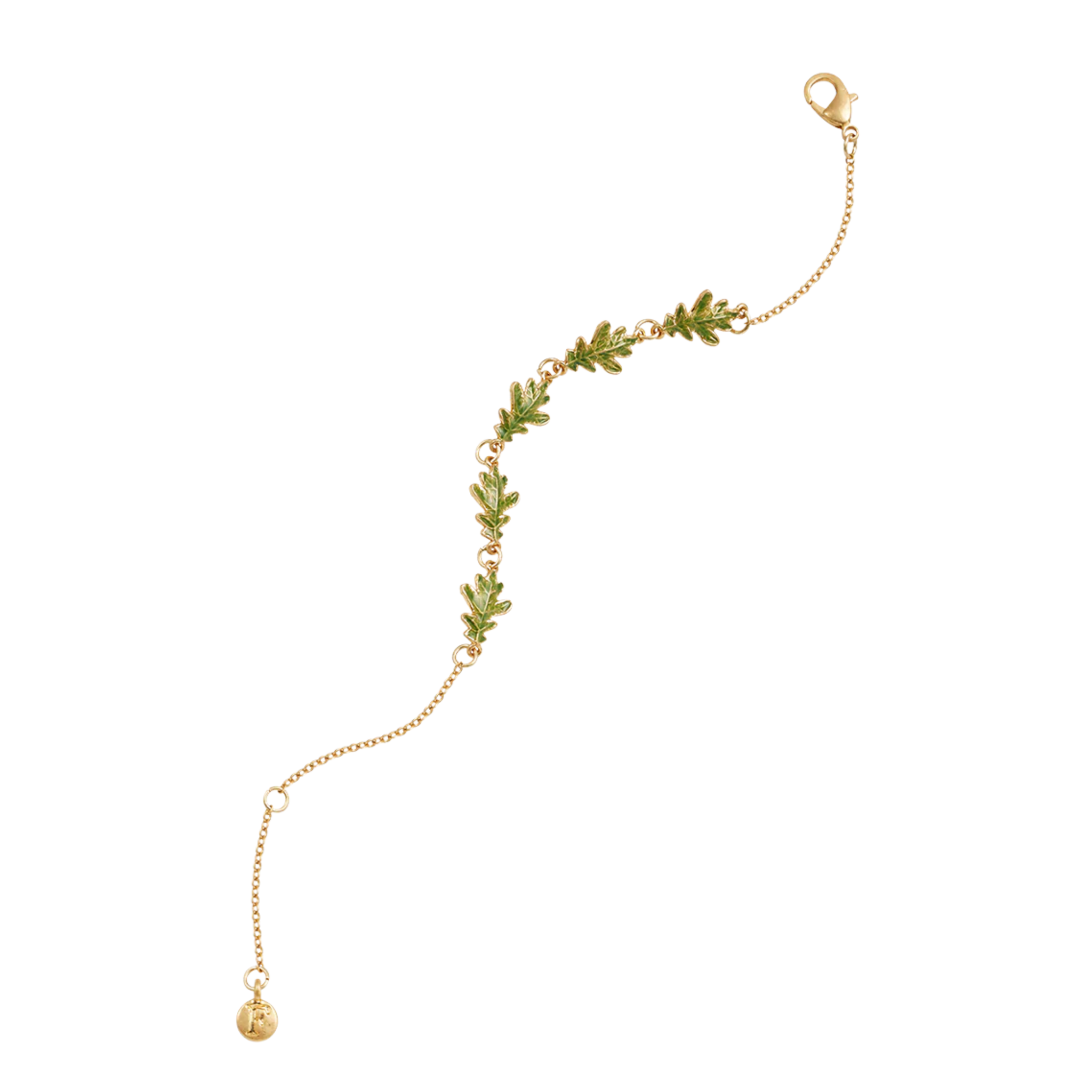 Oak Leaf Gold Bracelet - Fable England