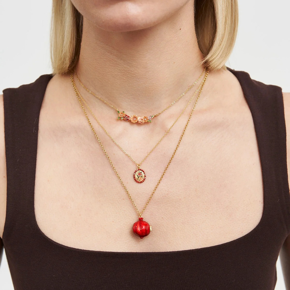 Pomegranante Locket Necklace - Fable England
