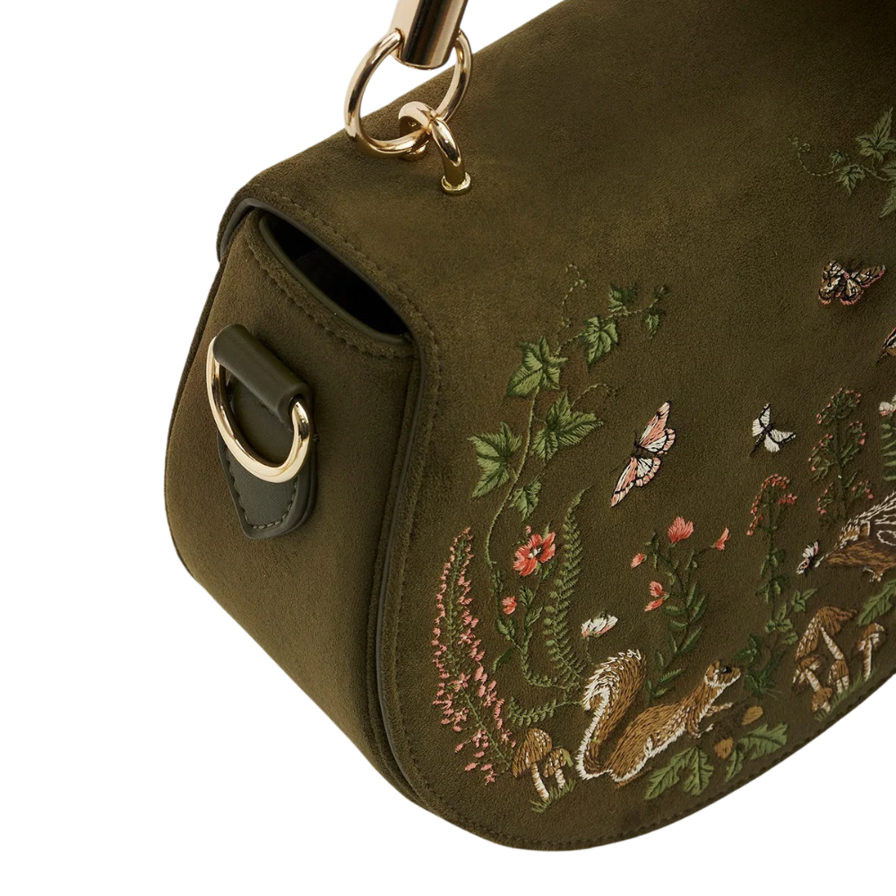 Charlotte Meadow Scene Saddle Bag - Fable England