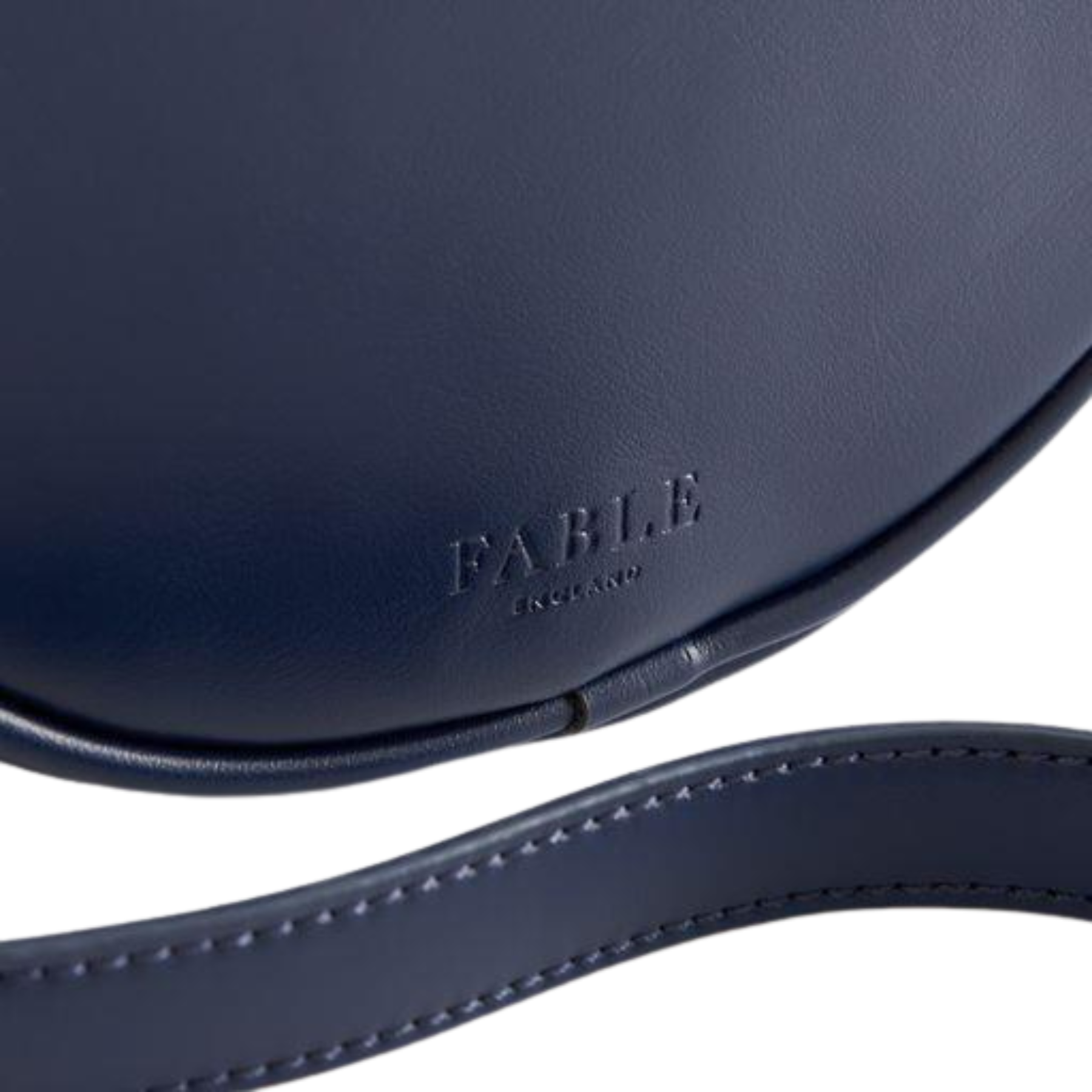 Chloe Dormouse Embroidered Circle Purse - Navy