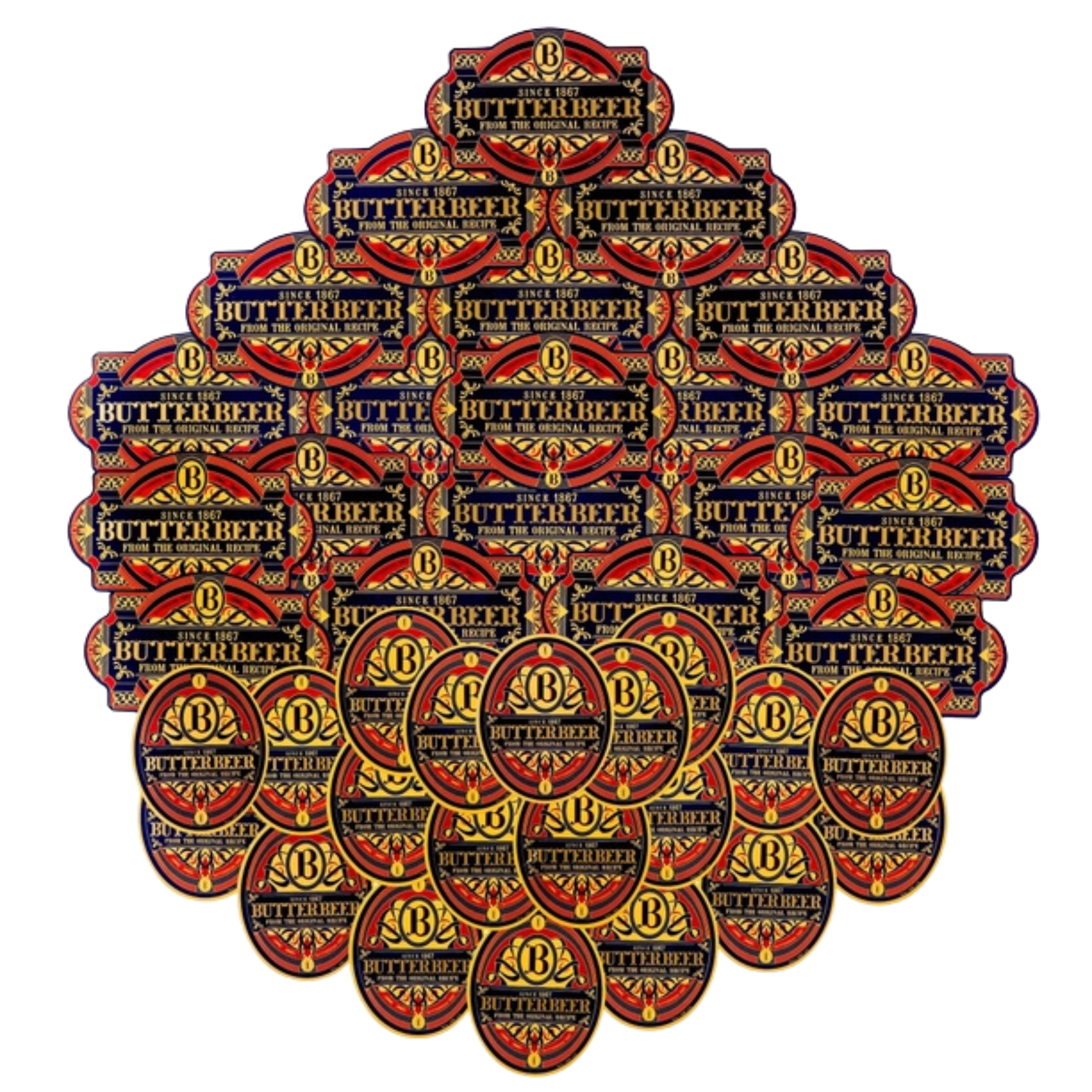 Harry Potter Butterbeer Label Decals S/40