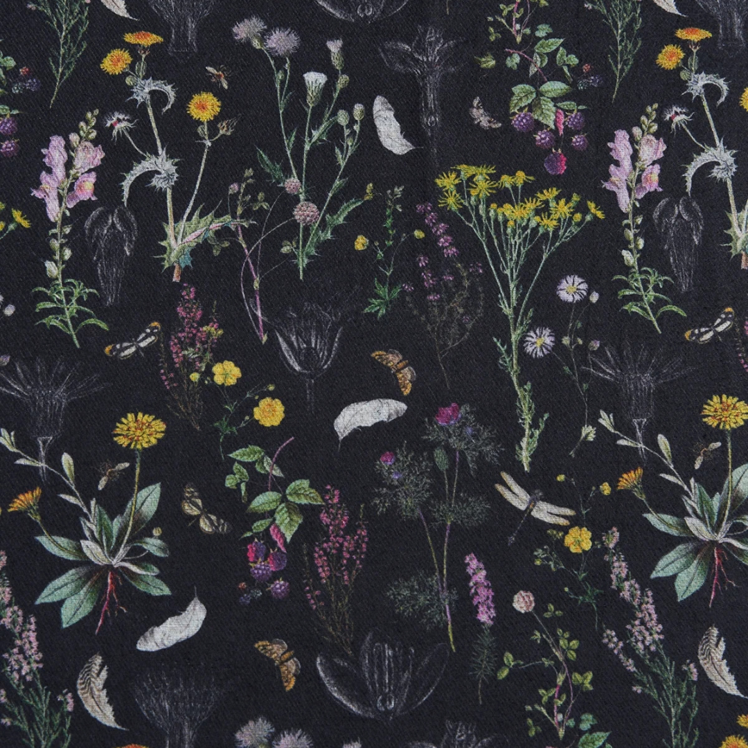 Wilderness Tassel Scarf (Black) - Fable England
