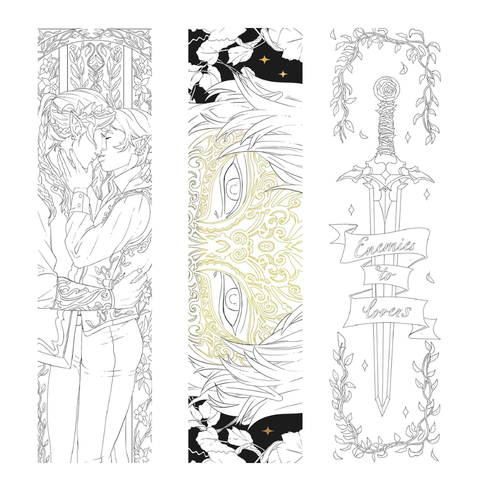 Fae Lovers Colouring Bookmarks