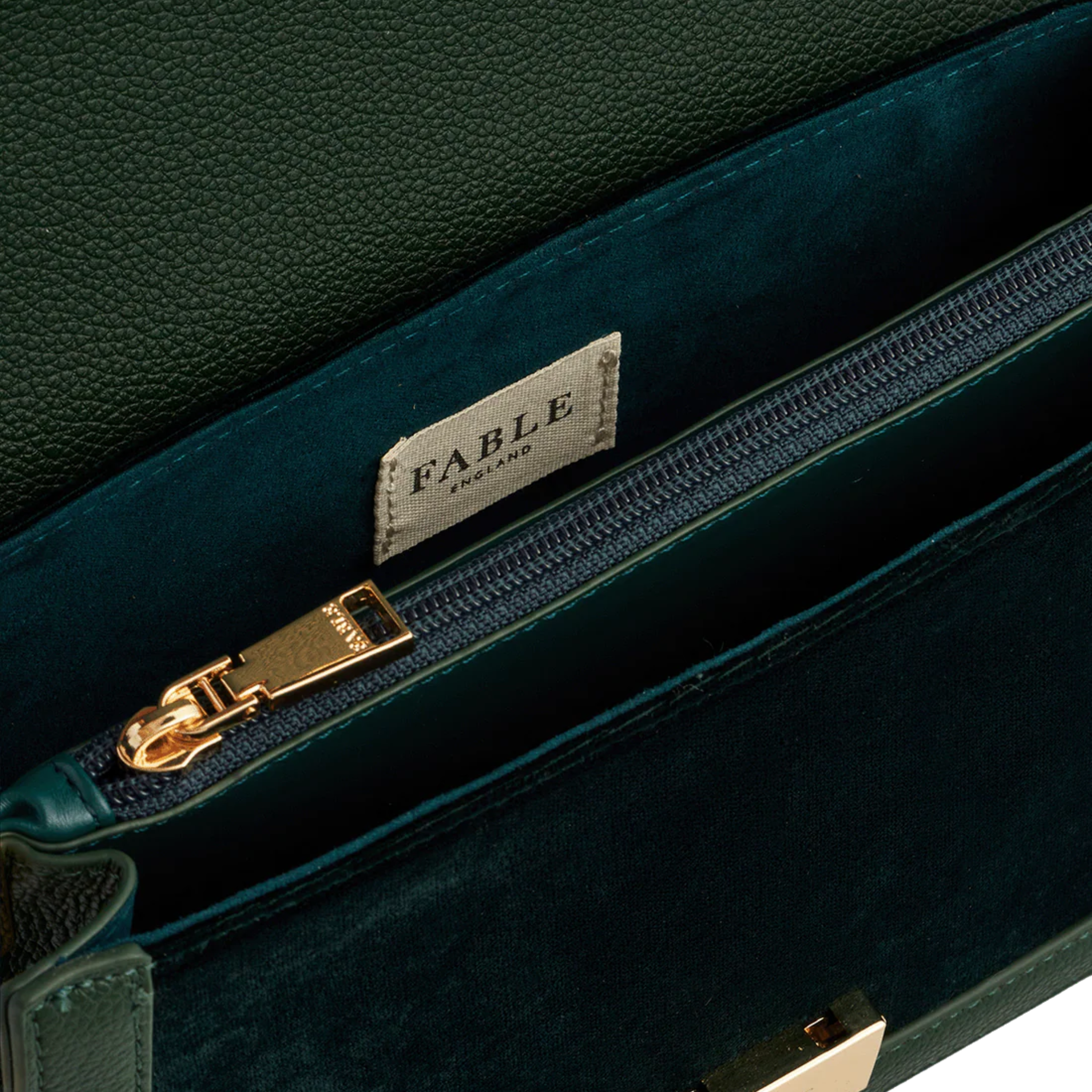 Fawn Embroidered Green Crossbody Bag - Fable England