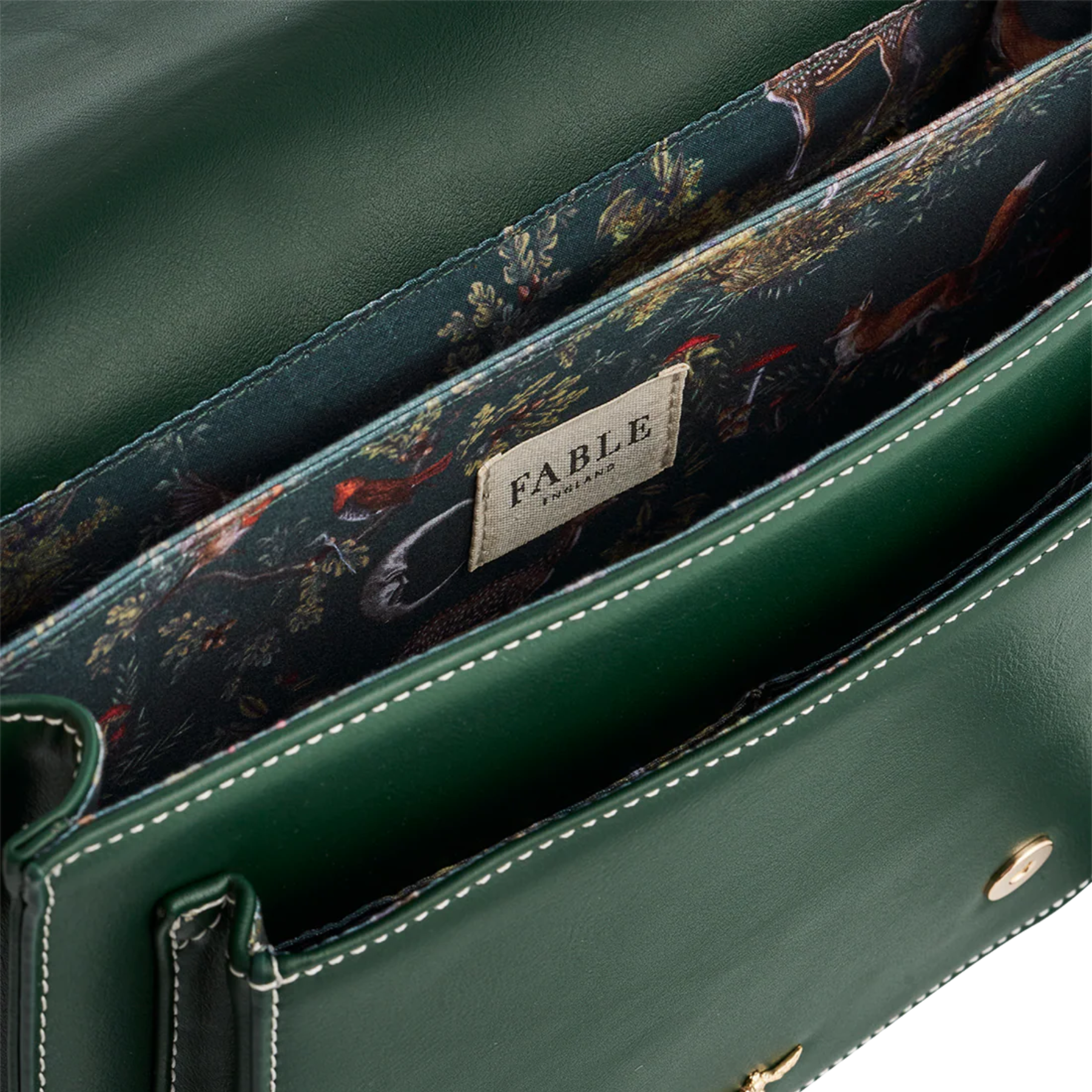 Into the Woods Green Classic Satchel