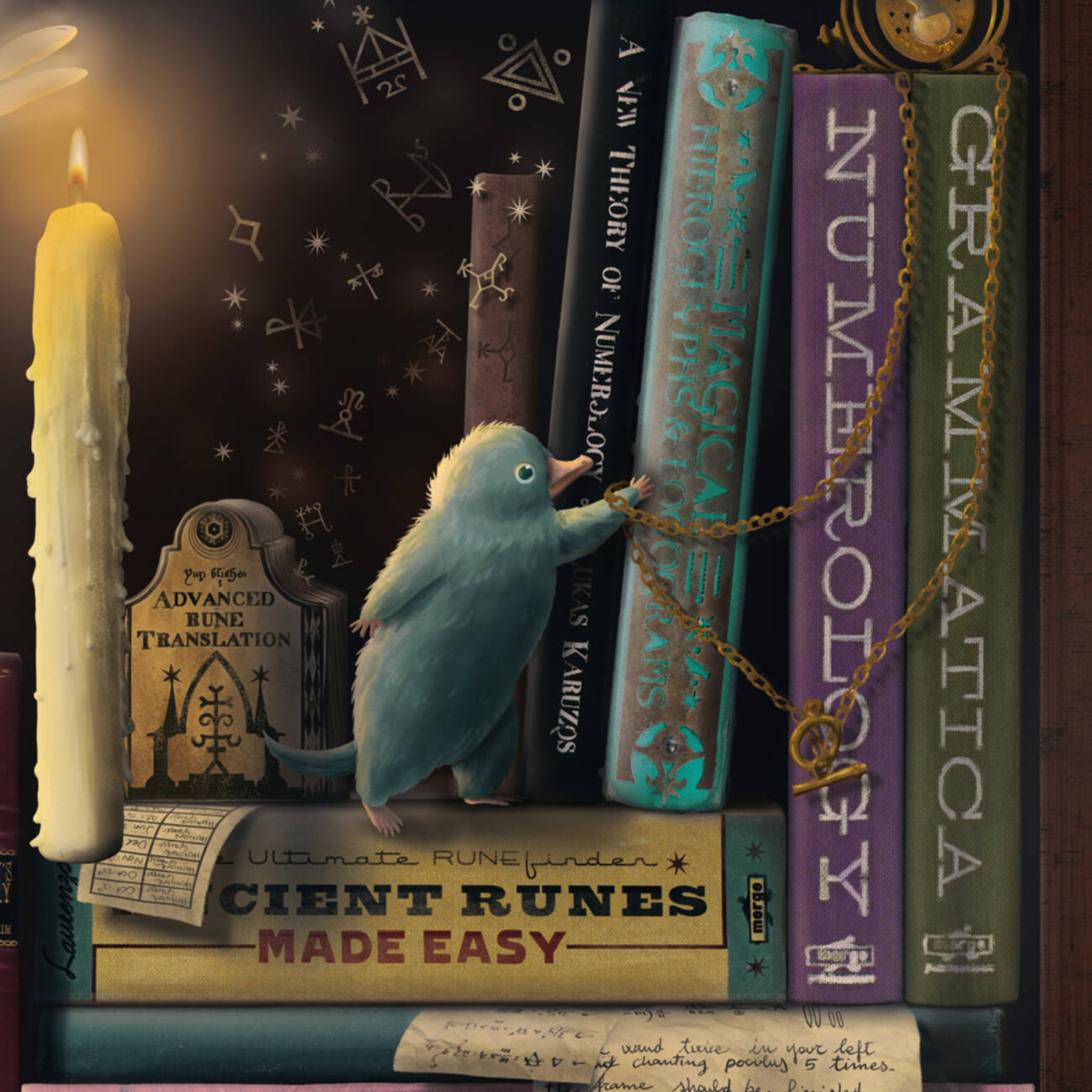 Hogwarts Library Mystery Postcard Pack